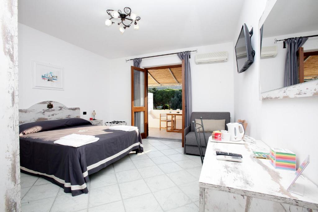 Postel nebo postele na pokoji v ubytování Luxury Room Vittorio Emanuele II