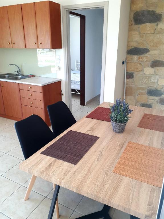 Kuchyňa alebo kuchynka v ubytovaní Kissamos View Apartment