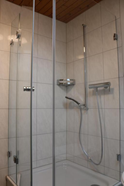 Koupelna v ubytování Hotel Lowen