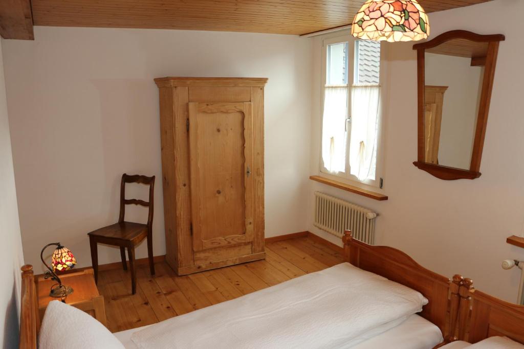 Postel nebo postele na pokoji v ubytování Hotel Lowen