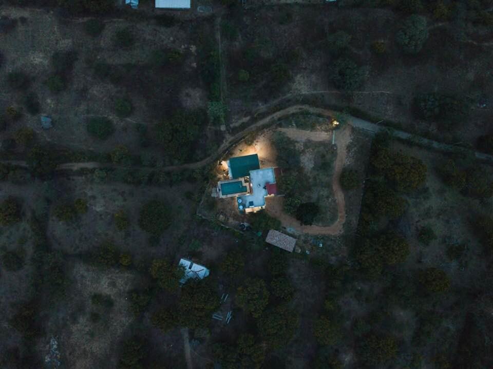 Letecký snímek ubytování Forestville Yala