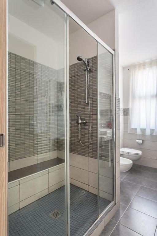 Koupelna v ubytování Rodia Inn
