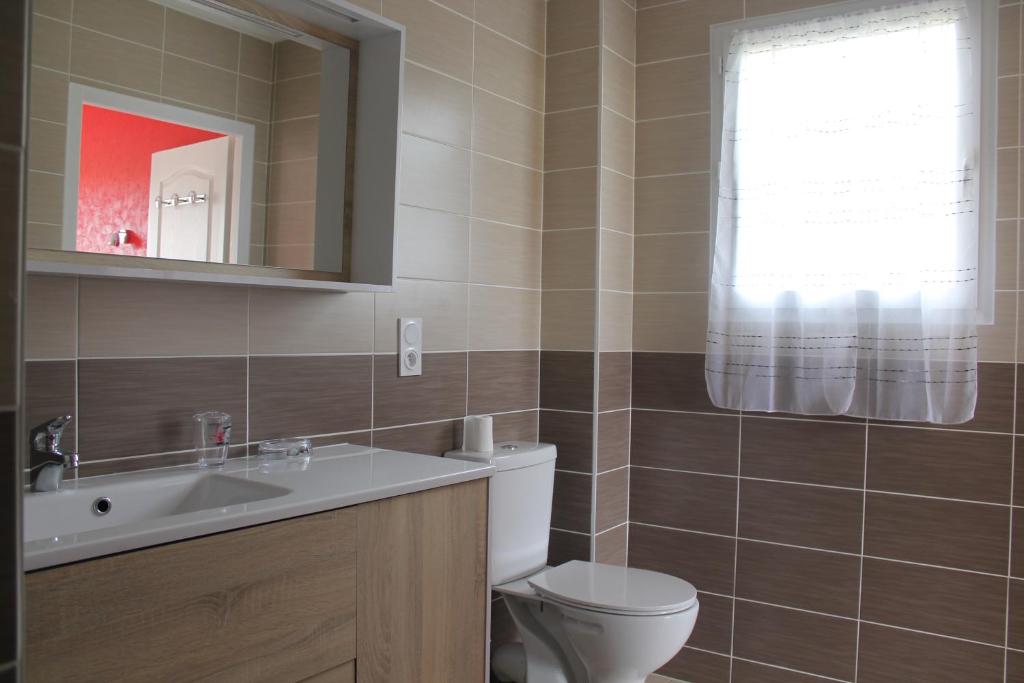 Koupelna v ubytování B&B La Garona