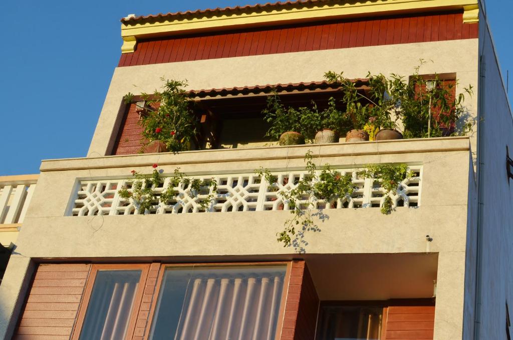 Balkón nebo terasa v ubytování Panda Garden Homestay
