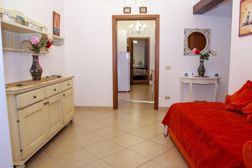 Posezení v ubytování B&B Maria Piddu
