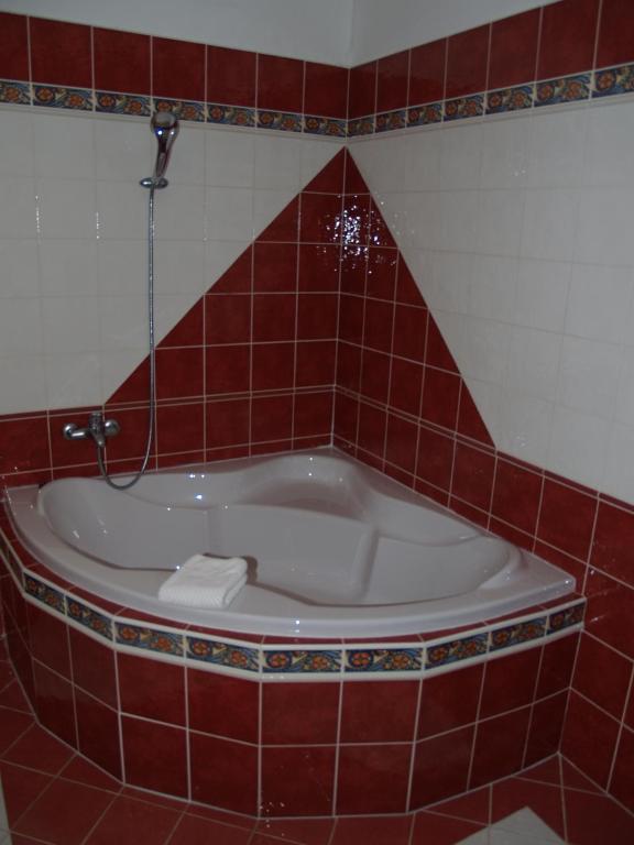 Koupelna v ubytování Motel U Krbu