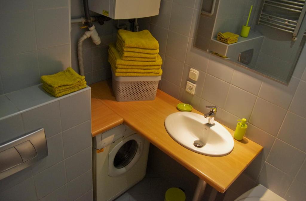 Kúpeľňa v ubytovaní Sopocki Dworek