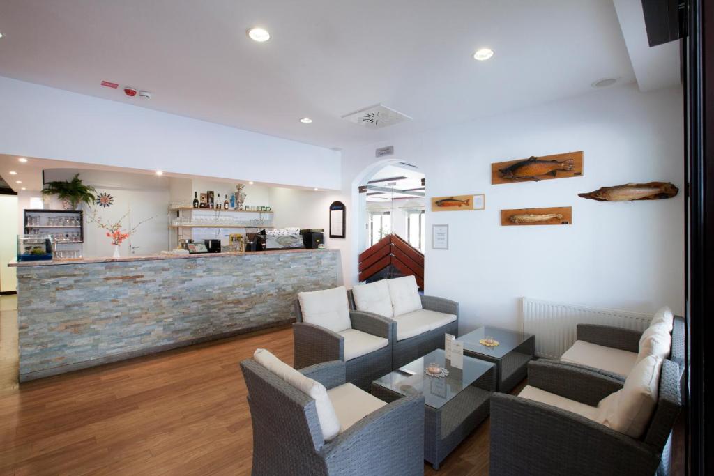 Kuchyň nebo kuchyňský kout v ubytování Hotel Jezero