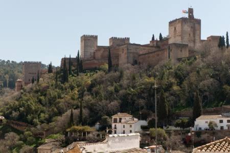 Stunning Alhambra view balconies, in the Albayzin, Granada ...