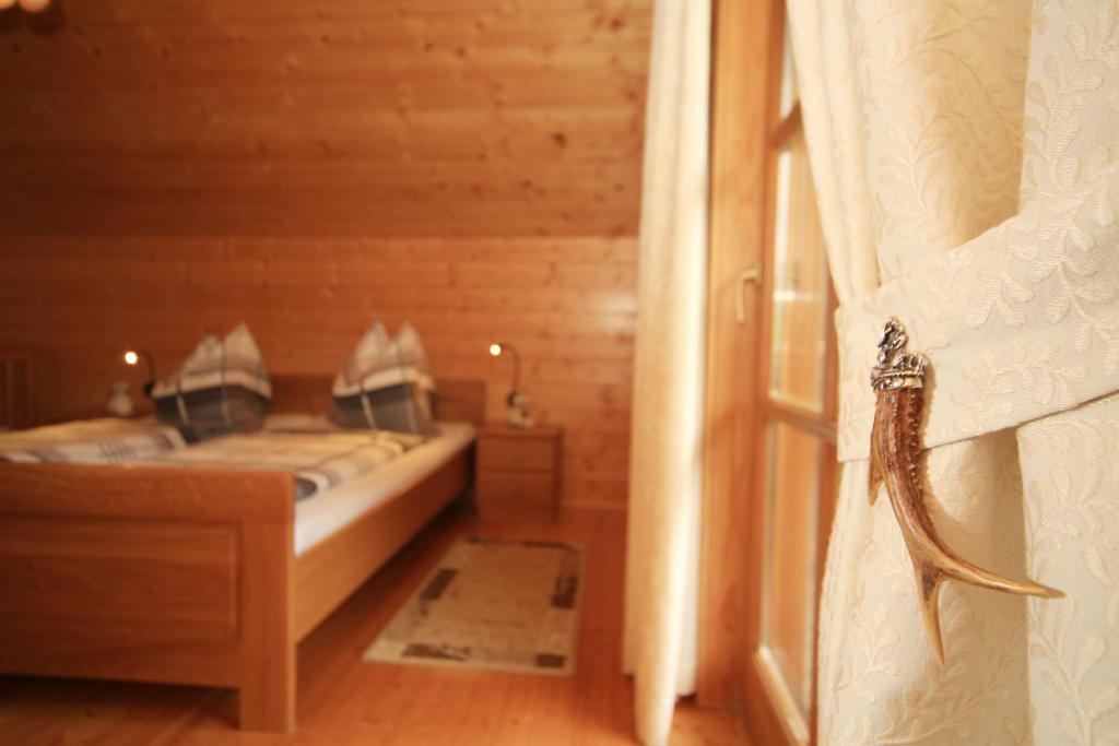 Postel nebo postele na pokoji v ubytování Gasserhütte