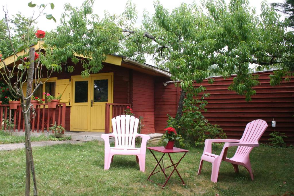 Zahrada ubytování Chalet aux pied des vignes