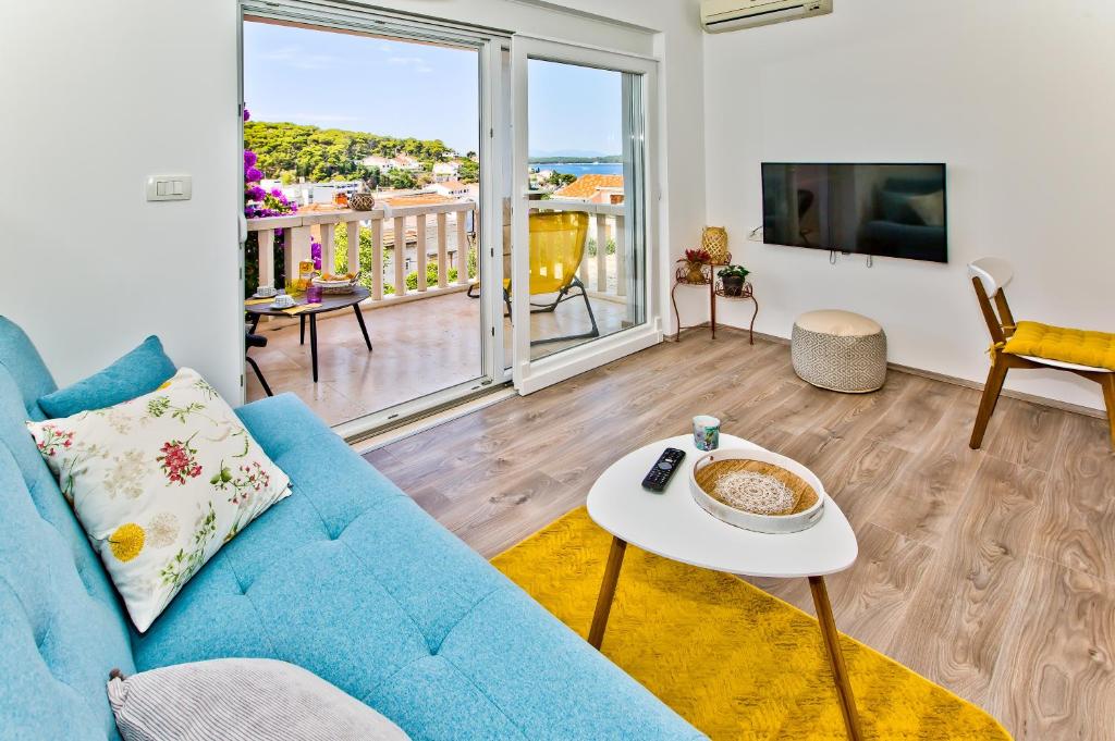 Balkón nebo terasa v ubytování Apartments Juric