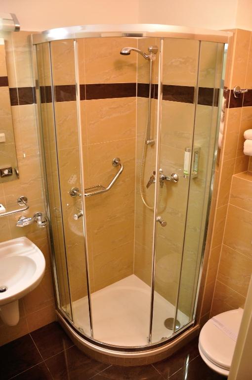 Koupelna v ubytování Hotel Certovka