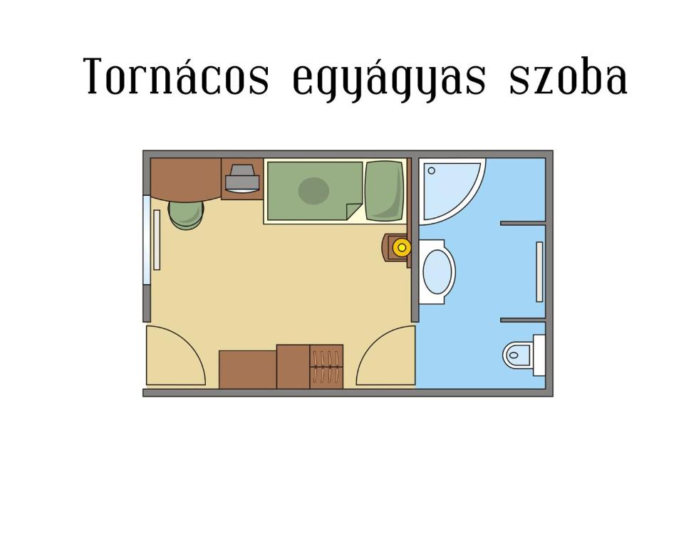 Půdorys ubytování Geréby Kúria Hotel és Lovasudvar
