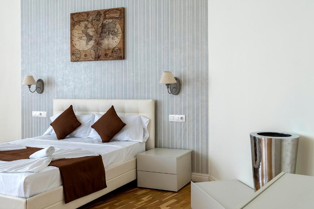 Postel nebo postele na pokoji v ubytování Luxury & Panorama Apartments