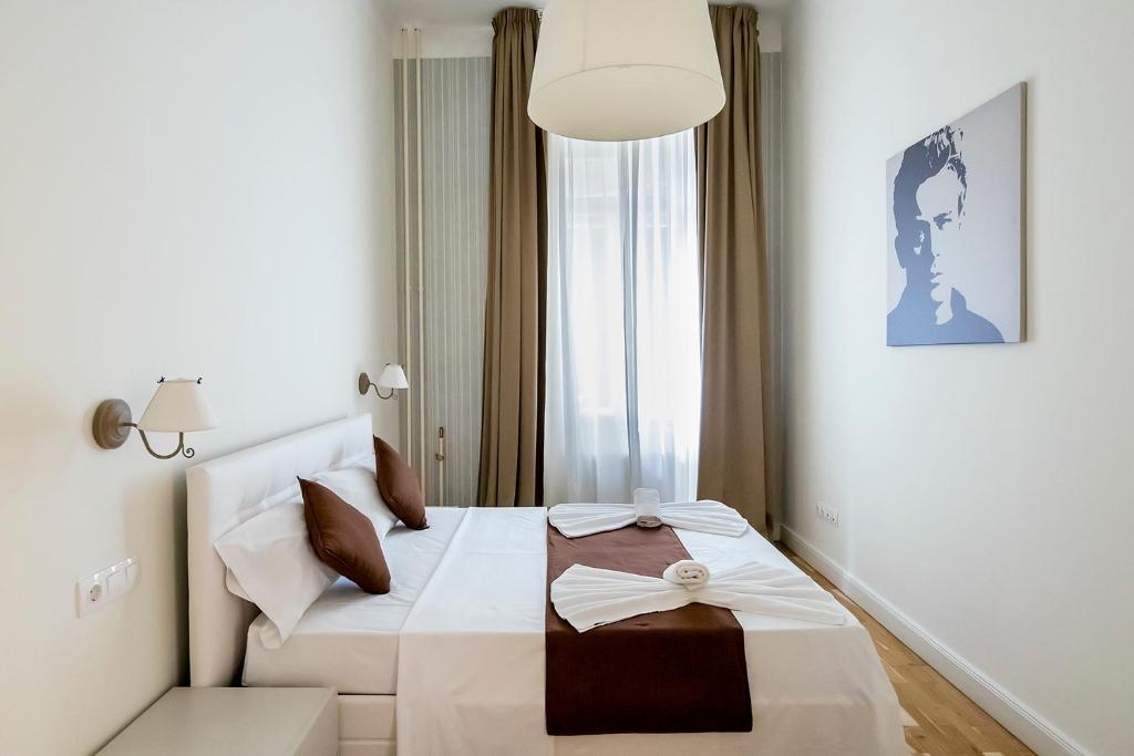 Postel nebo postele na pokoji v ubytování Luxury & Panorama Apartments