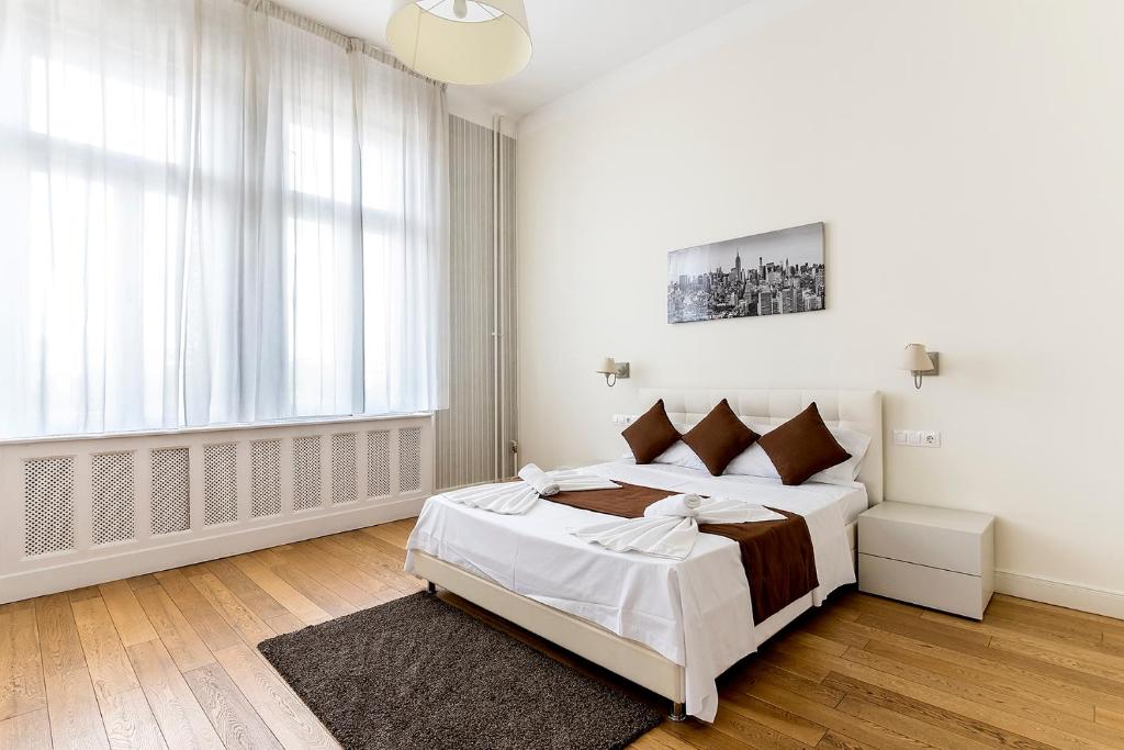 Postel nebo postele na pokoji v ubytování Luxury & Panorama Apartments