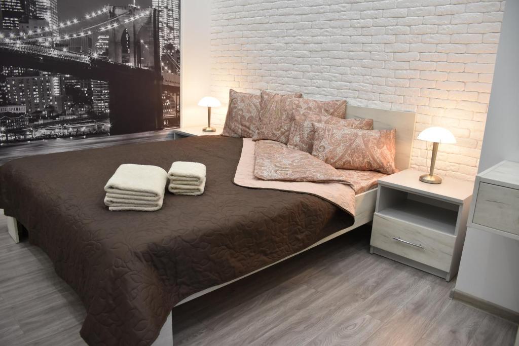 Кровать или кровати в номере New spacious central apartment