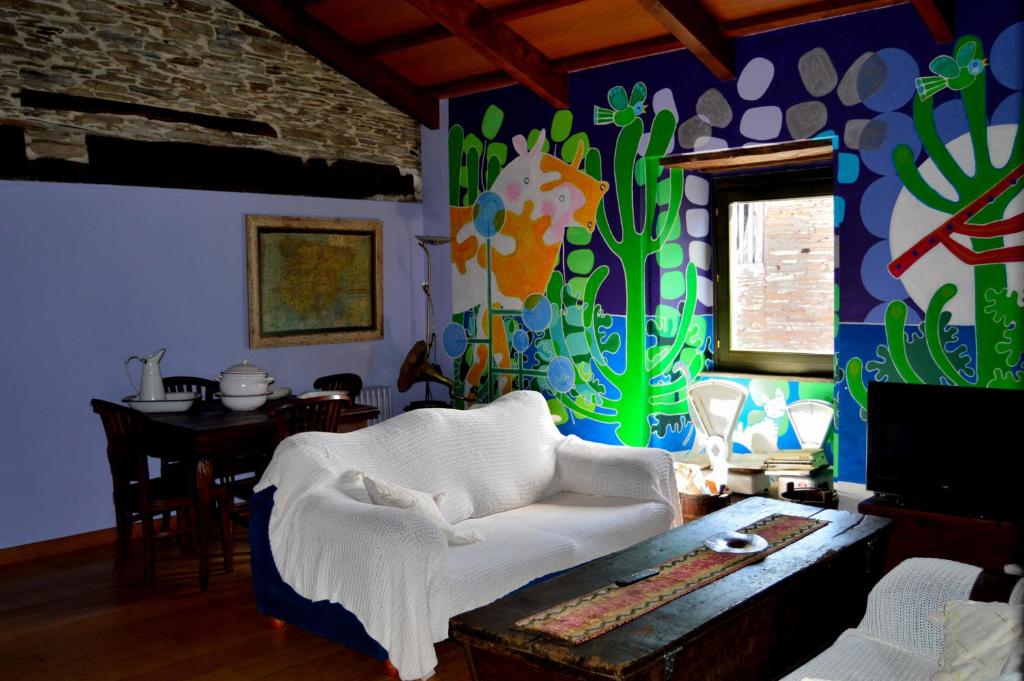Postel nebo postele na pokoji v ubytování Casa de Baixo