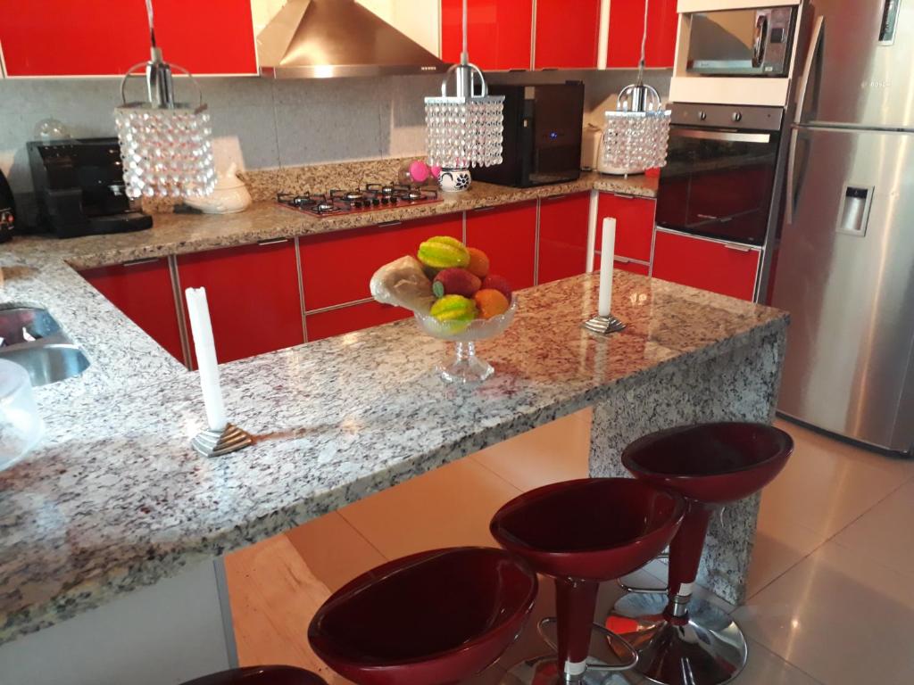  Cabana da Valentina com espaço gourmet na Villa Inglesa