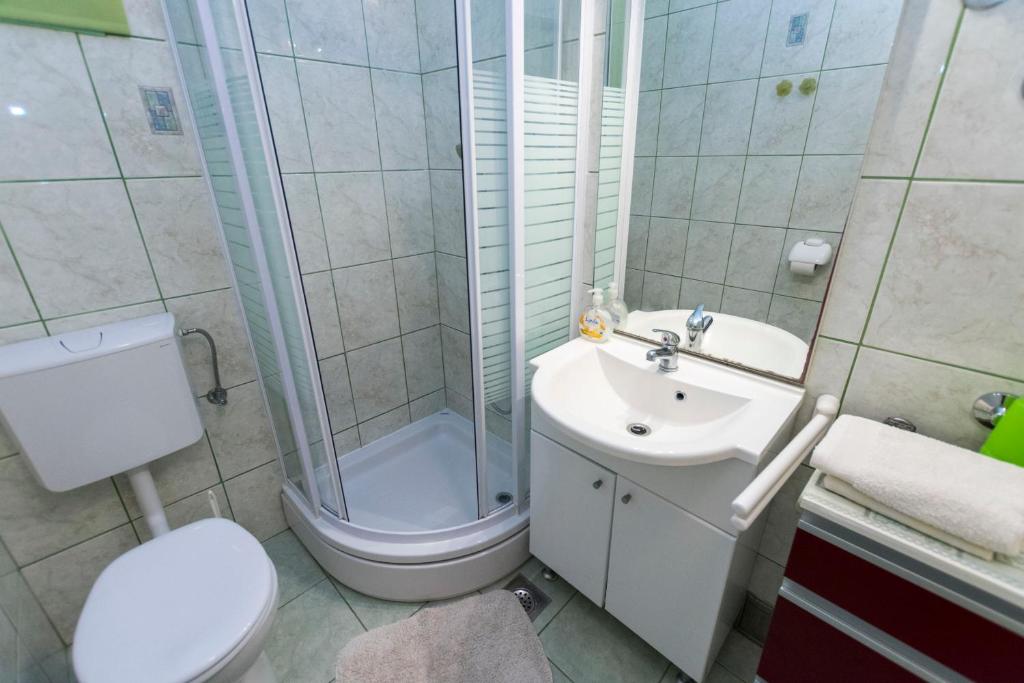 Koupelna v ubytování Apartment Anka