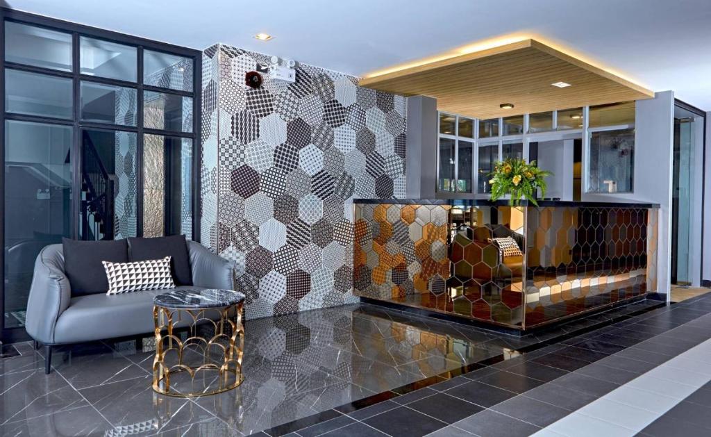Posezení v ubytování Chezzotel Pattaya