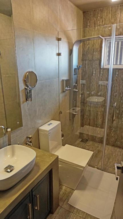 Koupelna v ubytování Hotel Sico
