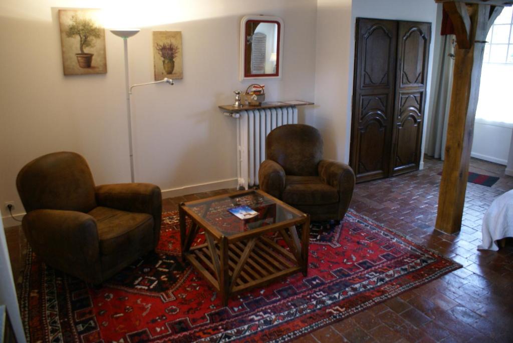 Posezení v ubytování Le Béguinage