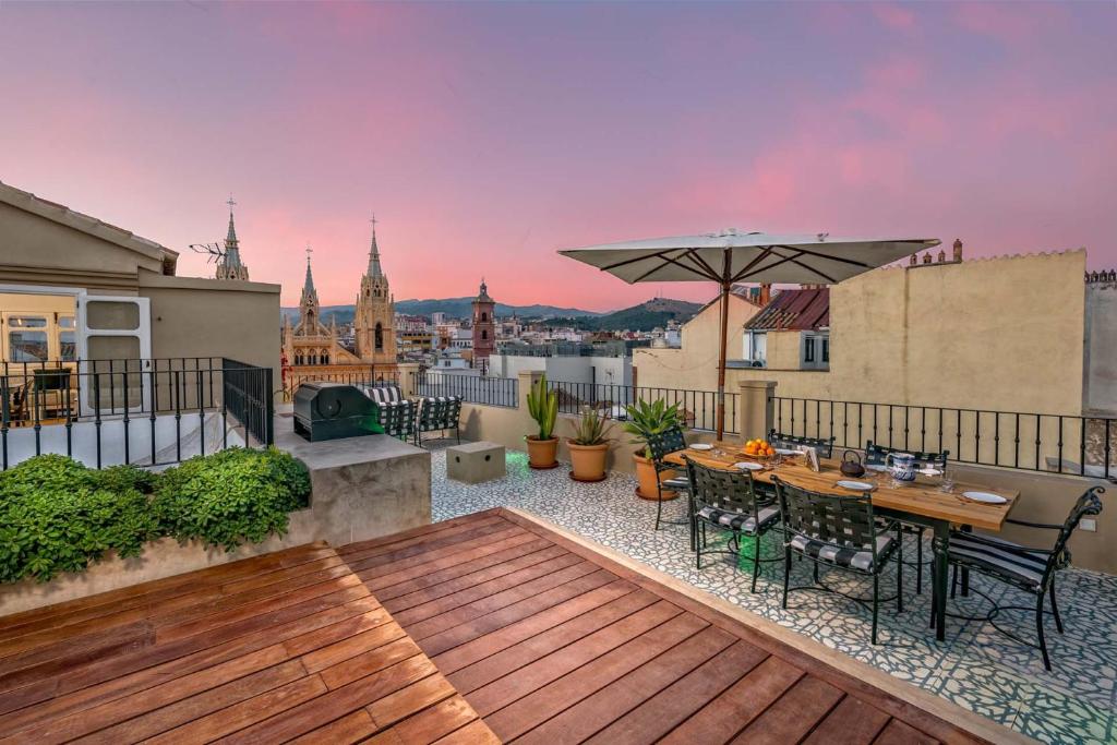 Balkón alebo terasa v ubytovaní Sagrado Corazon Penthouse in Malaga by Solaga Holiday Homes