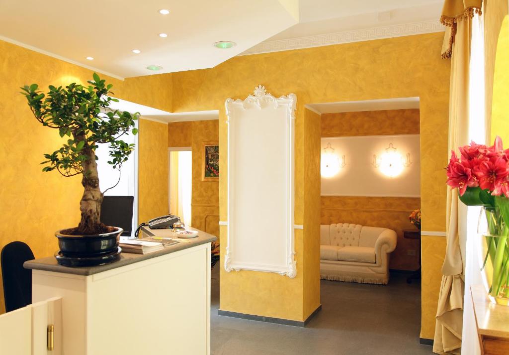Kuchyň nebo kuchyňský kout v ubytování Hotel divino Amore