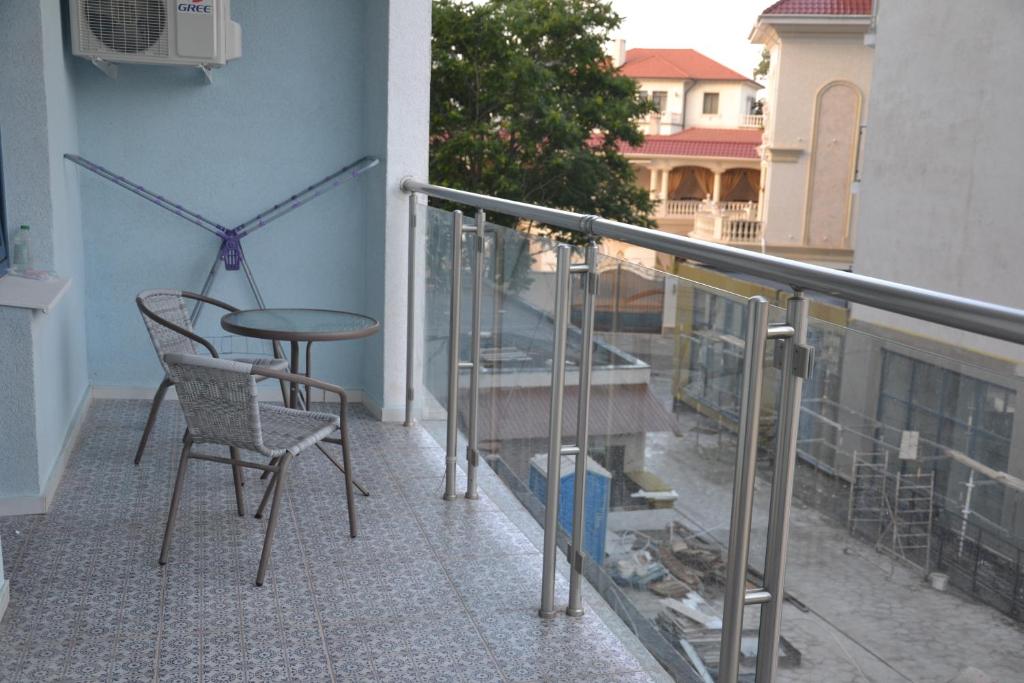 Balkón nebo terasa v ubytování zhk Santorini