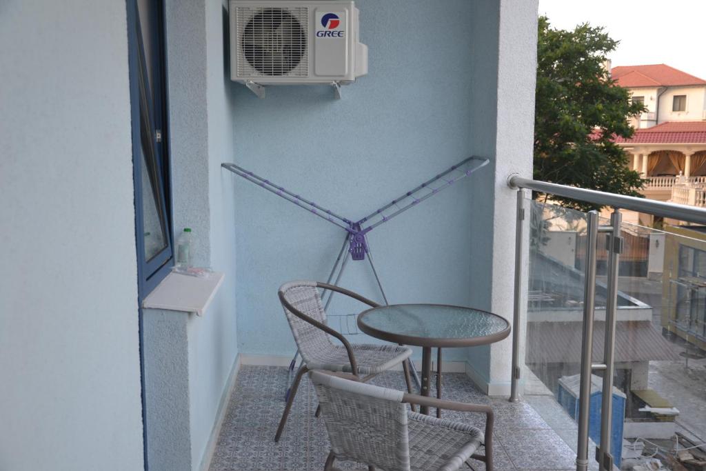 Balkón nebo terasa v ubytování zhk Santorini