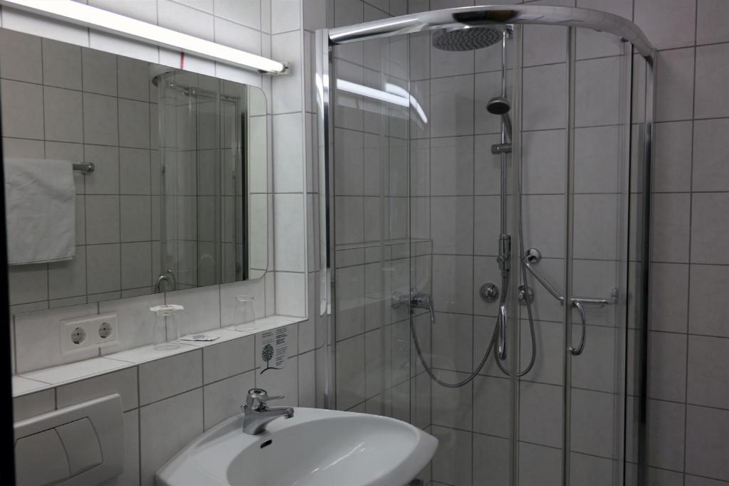 Koupelna v ubytování Alpenhotel Gastager
