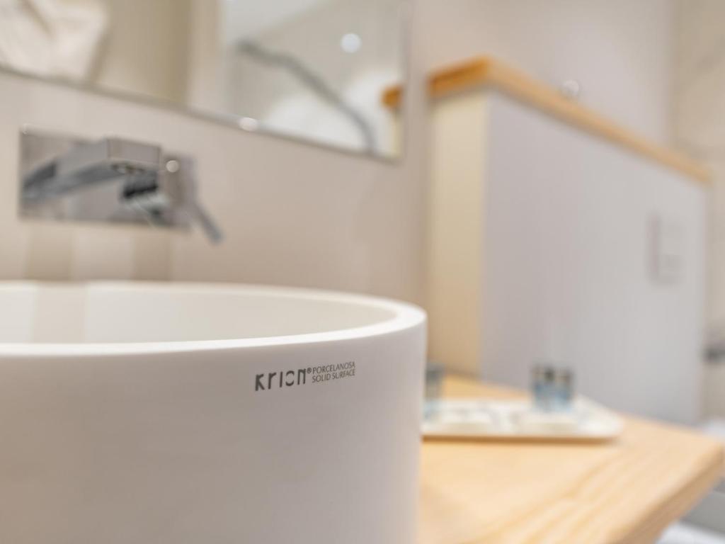 Koupelna v ubytování AQUAMADRE Suites