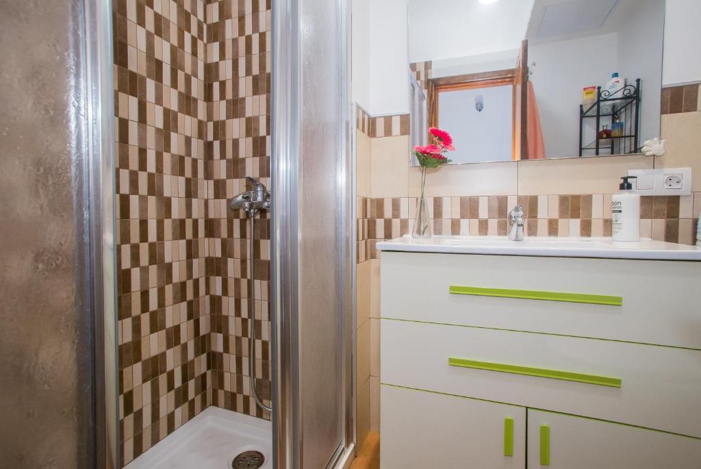 Koupelna v ubytování Apartamento Martina