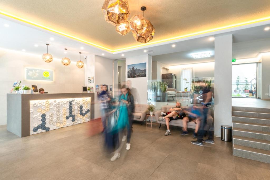 Hostia v ubytovaní Corvin Plaza Apartments & Suites