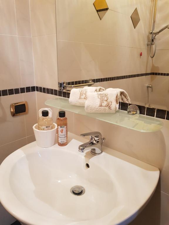 Koupelna v ubytování B&B del Lago