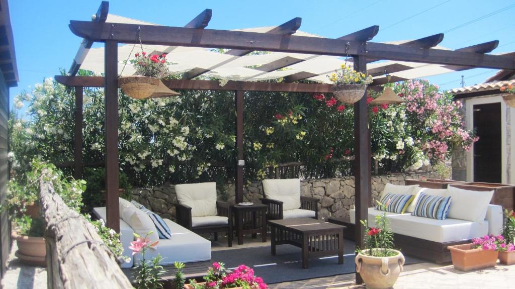 Posezení v ubytování B&B Villa Giusy