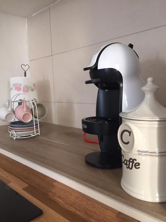 Príslušenstvo na prípravu kávy alebo čaju v ubytovaní La casetta dipinta