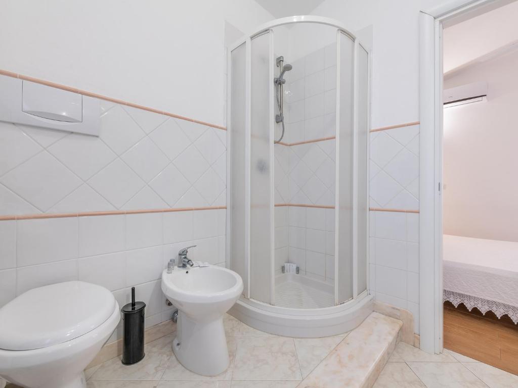 Koupelna v ubytování Villa Iole