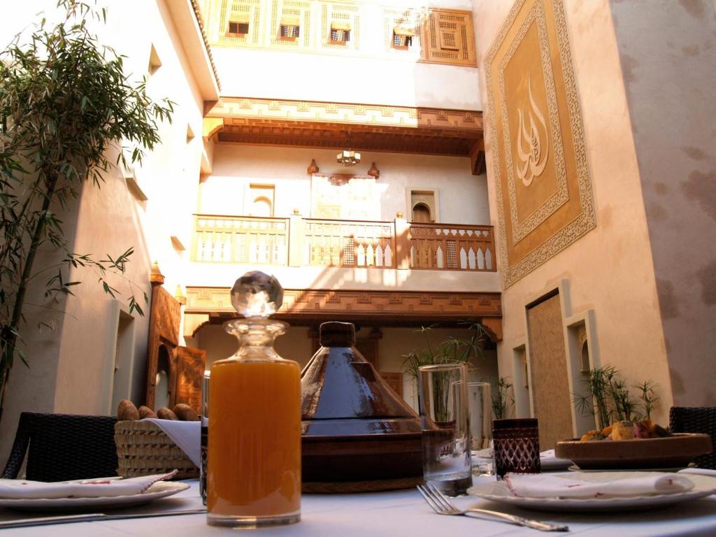 Balkón nebo terasa v ubytování Riad Flam & Spa