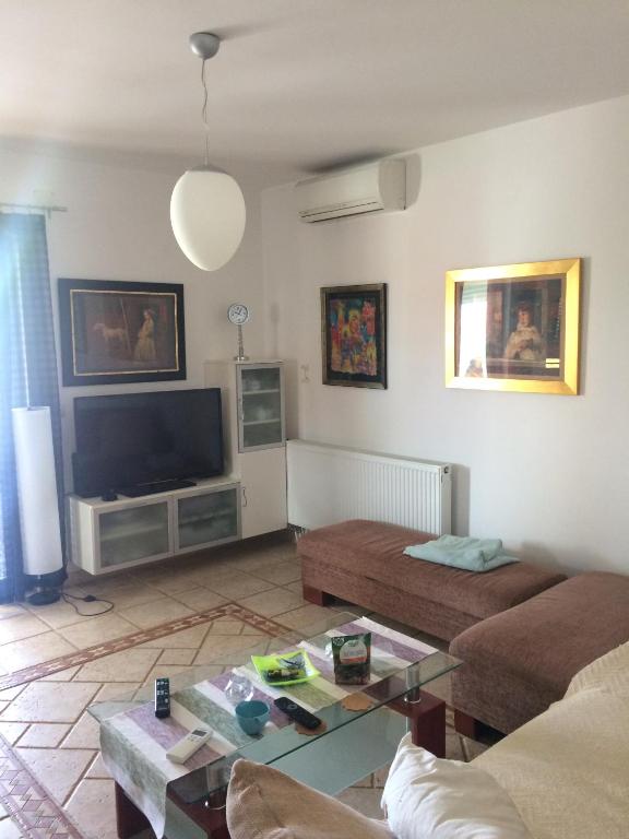 TV a/nebo společenská místnost v ubytování Flanell Apartments