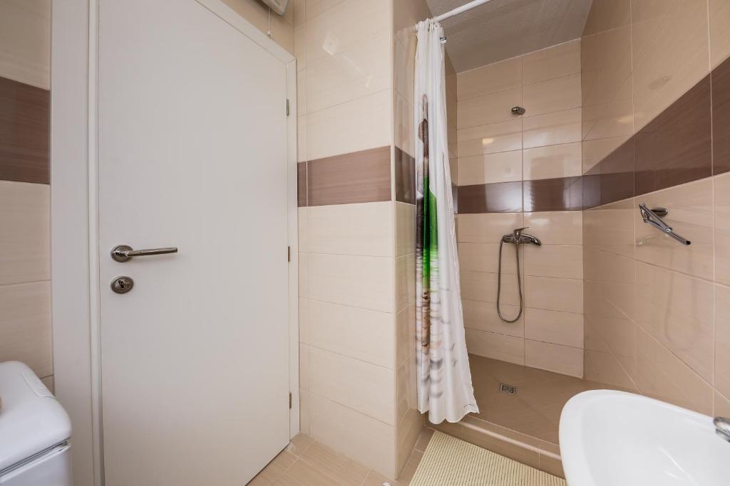 Koupelna v ubytování Apartman Mare