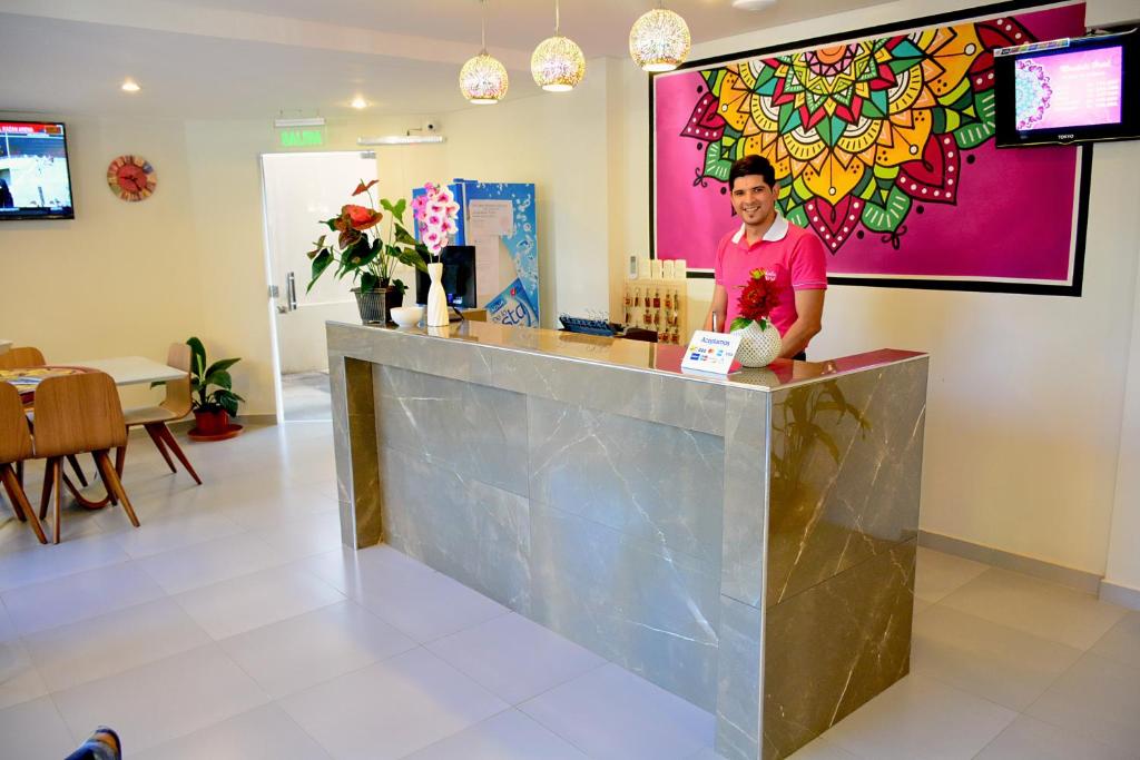 Lobbyn eller receptionsområdet på Mandala Hotel