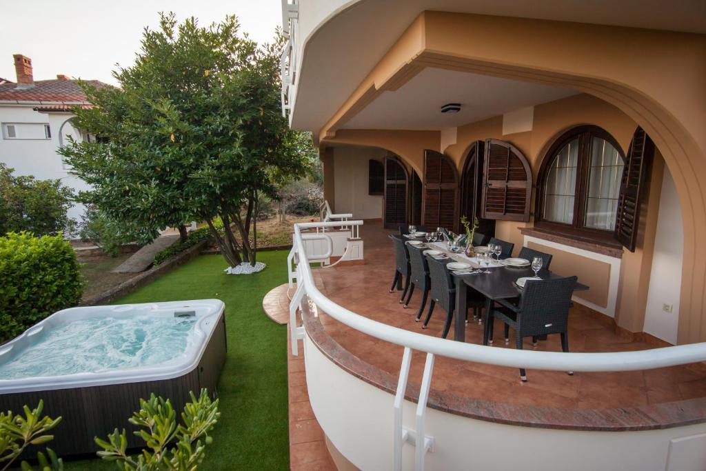 Zahrada ubytování Villa Royale Krk