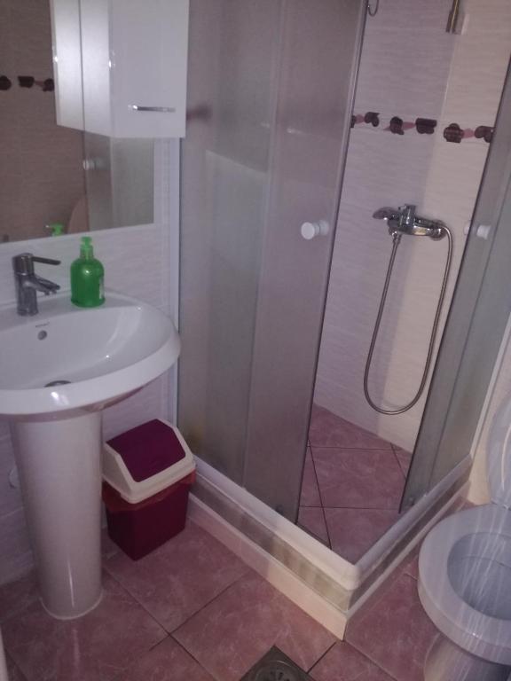 Koupelna v ubytování Apartments Stevanovic