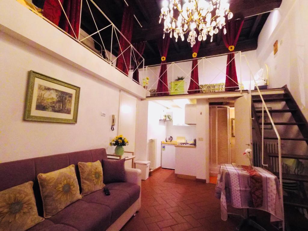 Posezení v ubytování Florentine Style Central Apartments