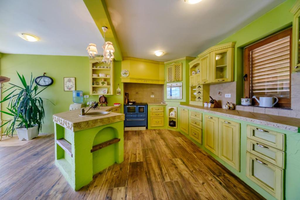 Kuchyň nebo kuchyňský kout v ubytování RUSTIC HOUSE LEKOVIĆ
