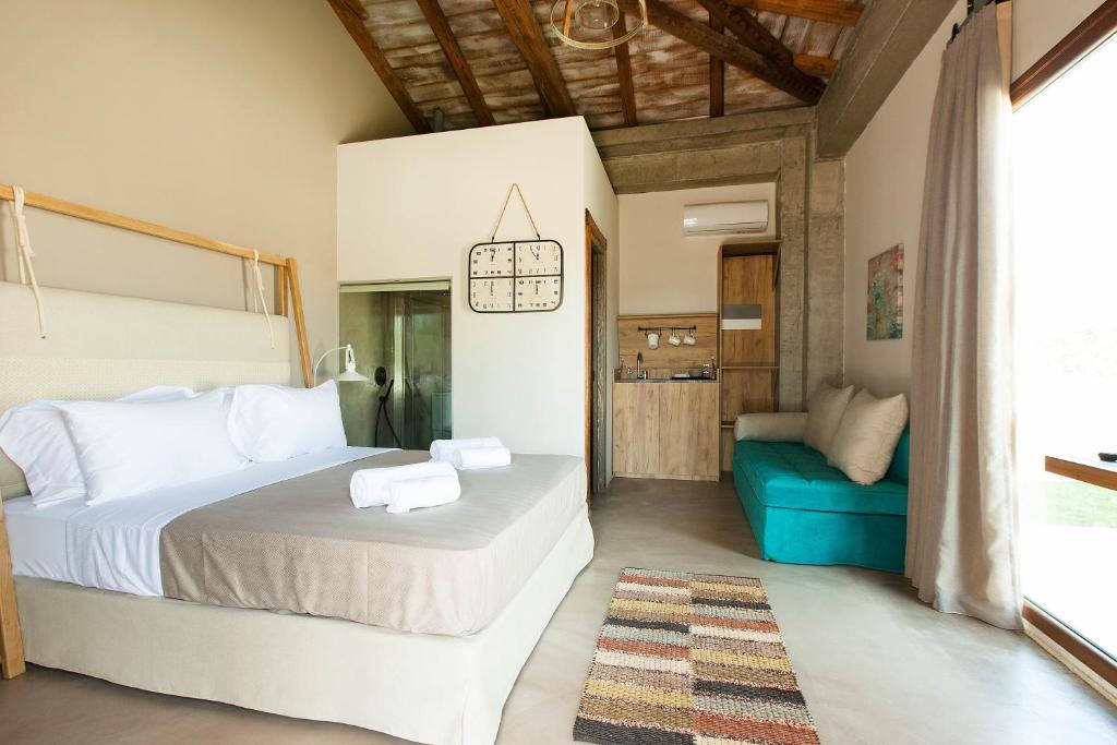 Postel nebo postele na pokoji v ubytování Casa Afytos - Adults Only
