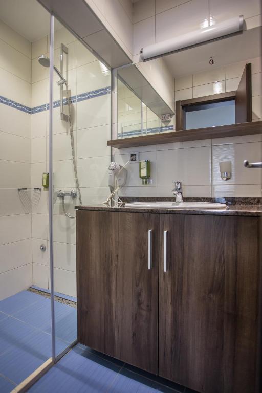 Koupelna v ubytování Garni Hotel Zenit